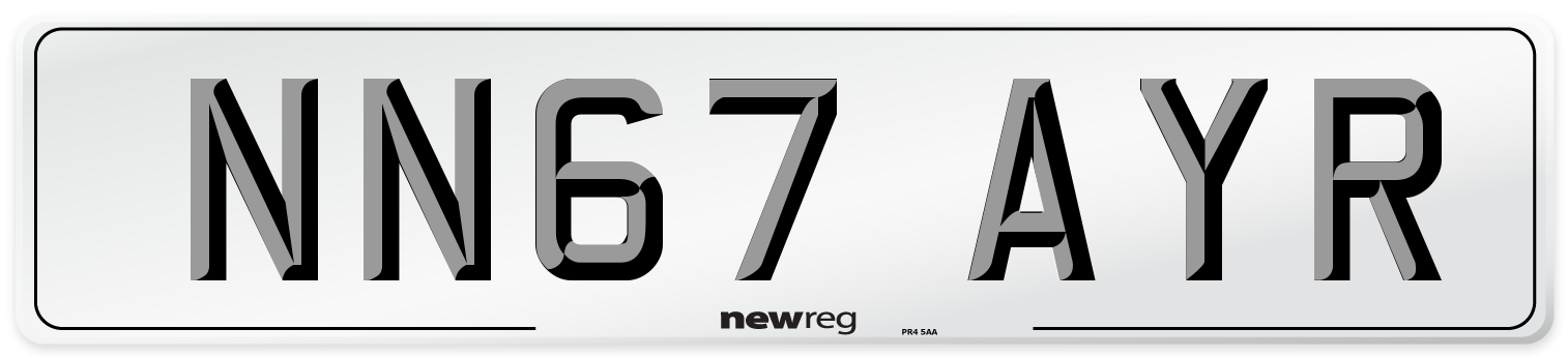 NN67 AYR Number Plate from New Reg